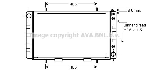 AVA QUALITY COOLING Radiaator,mootorijahutus AU2064